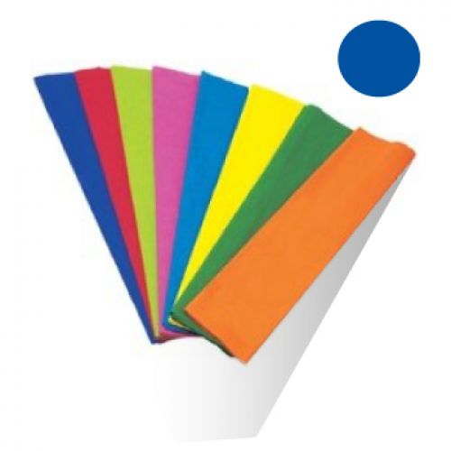 Papel Crepe 50x250cm Rolo Cor Azul Forte , Sadipal , 12312424 , 8427973124069